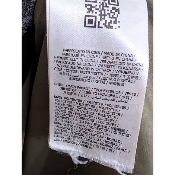 Guess Mid-Length Puffer Jacket Down Hooded Boys Sz 8 Patches Spellout - Picture 13 of 16